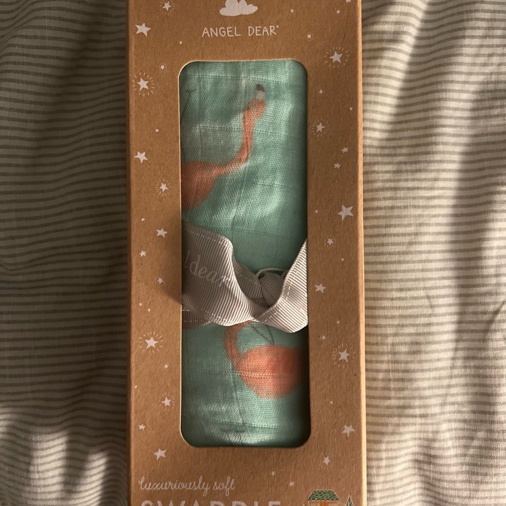 Angel Dear Flamingo Swaddle Blanket